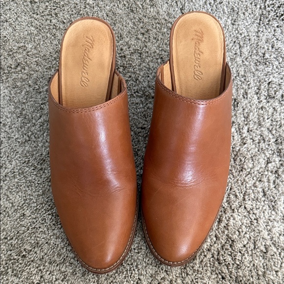 Madewell Brown Leather Mules - Picture 6 of 7